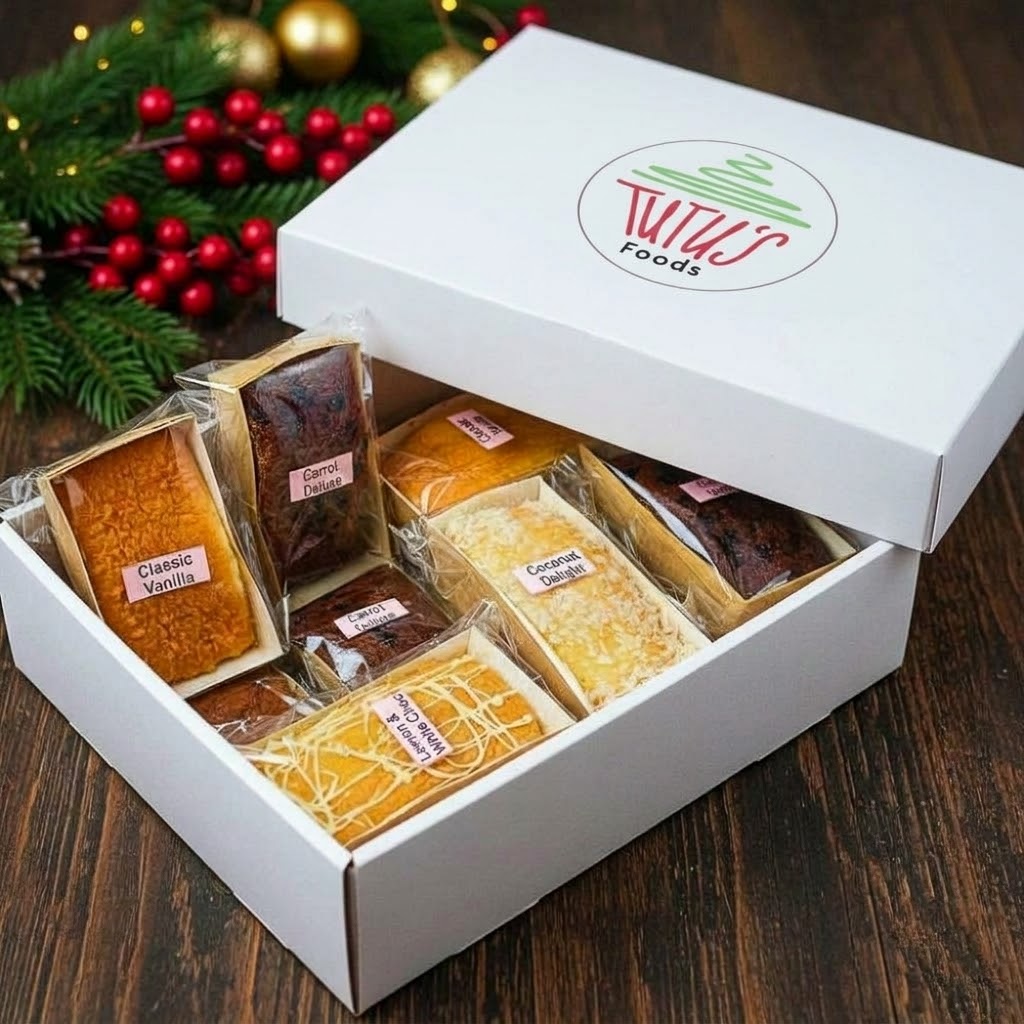 Merry Loaf Cakes (Box of 12) – handcrafted baked product from Tutu’s Foods