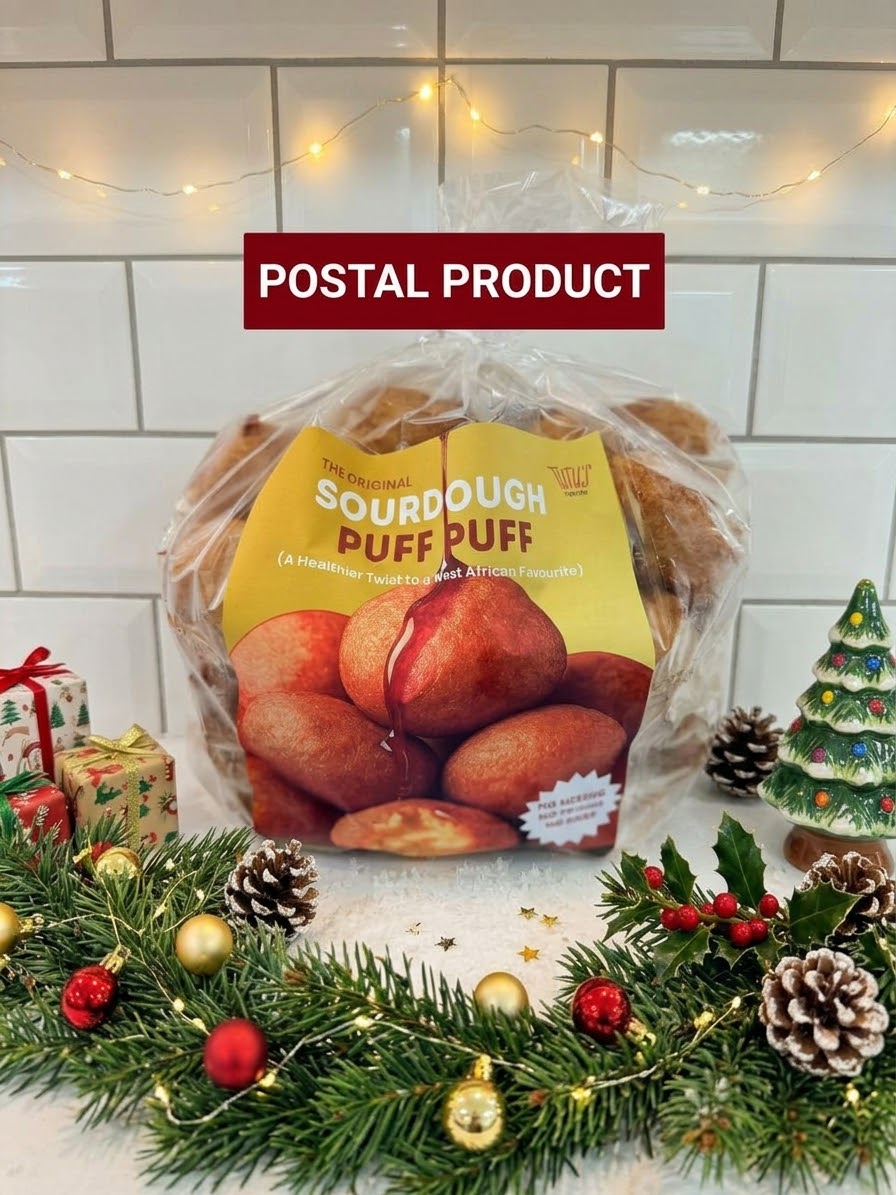 Sourdough Puff Puff Catering Pack (Pack of 50) (postal) – handcrafted baked product from Tutu’s Foods